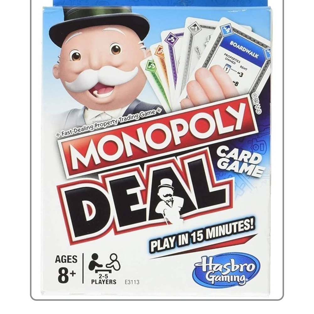 Hasbro Monopoly Deal Card Game - Blue and Red - Picture 3 of 4